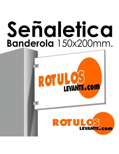 Señalética Banderola 150x200