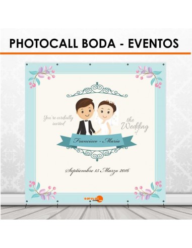 Photocall económico para boda