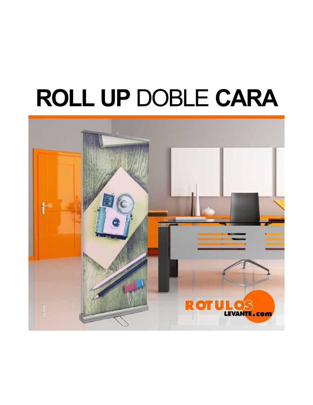  Roll  up banner  doble cara 