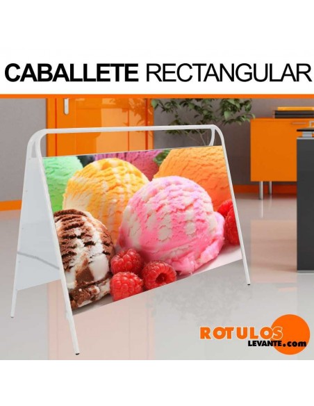 Caballete aluminio rectangular