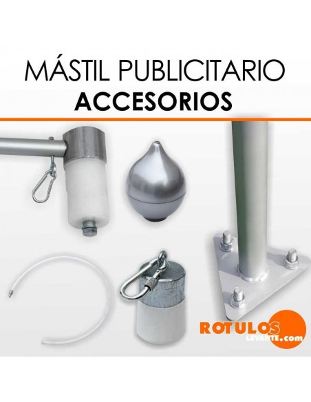 Mástil de aluminio publicitario