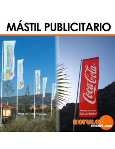 Mástil de aluminio publicitario