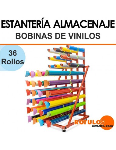 Almacenaje bobinas de vinilo móvil
