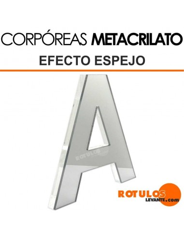 Corpóreas metacrilato efecto espejo