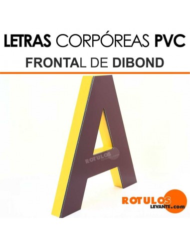 Corpóreas PVC con frontal de Dibond