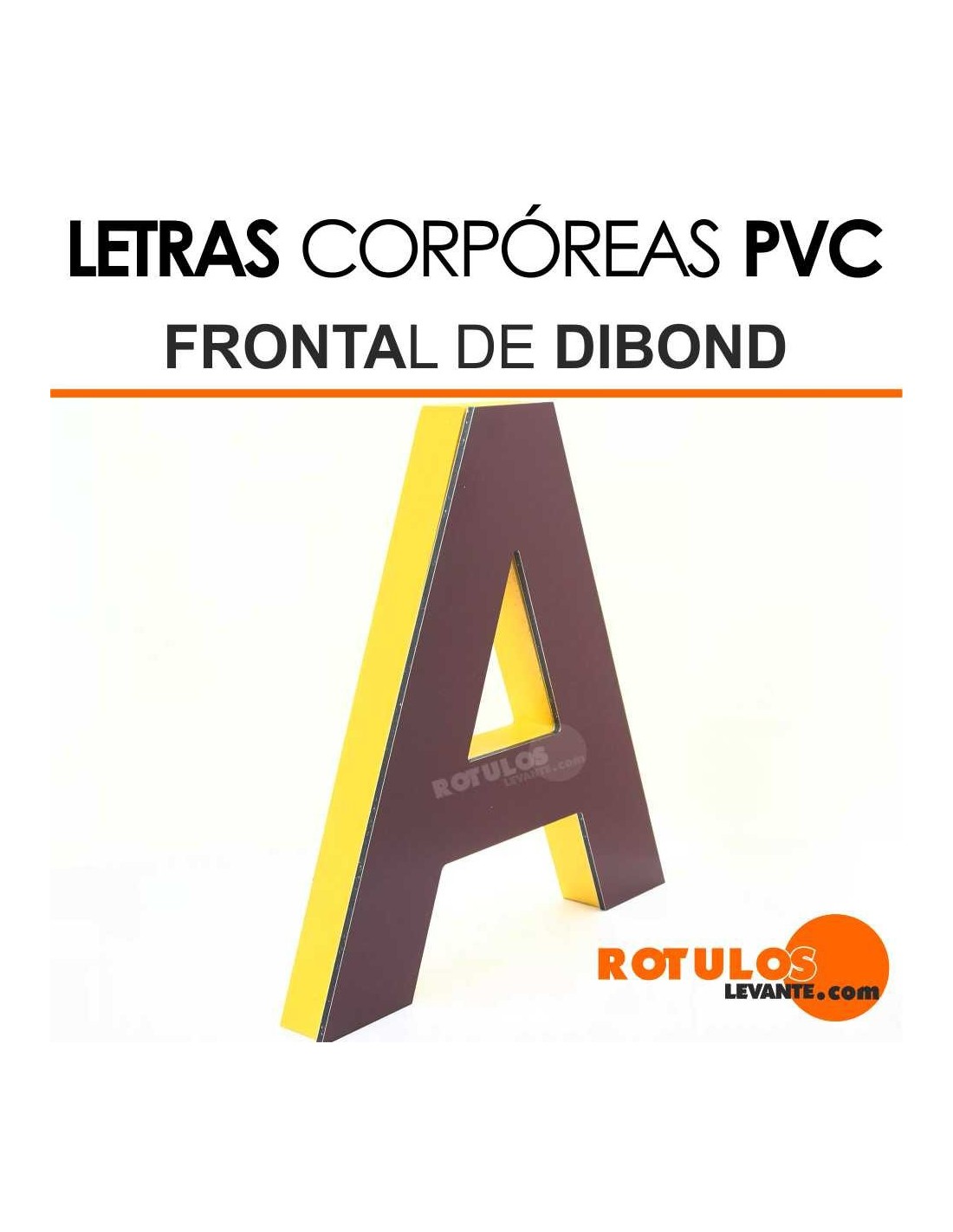 Letras Corpóreas Mixtas de Dibond