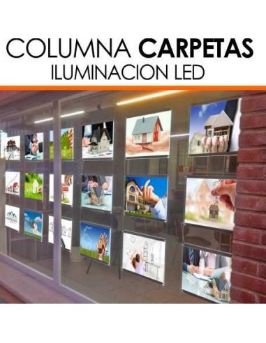 Columnas carpetas led inmobiliarias