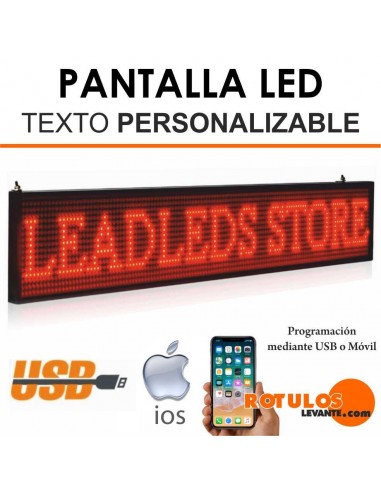 Pantallas led para texto