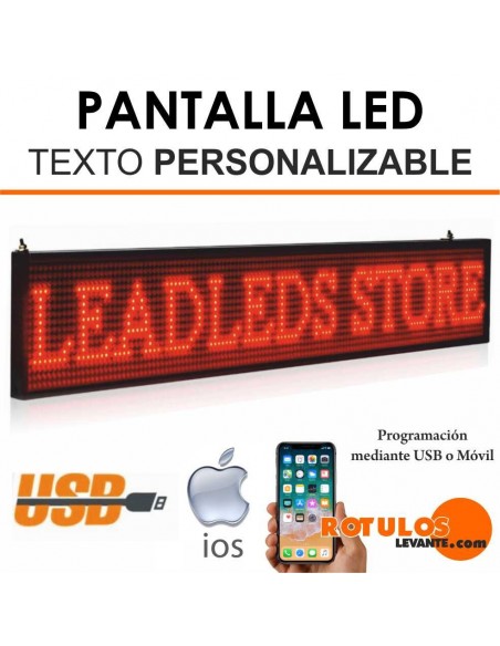 Pantallas led para texto