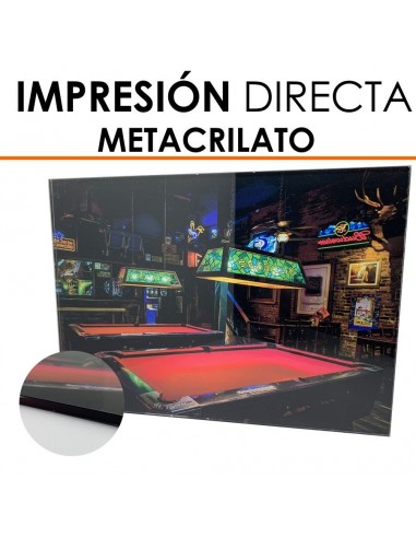 Impresión directa metacrilato