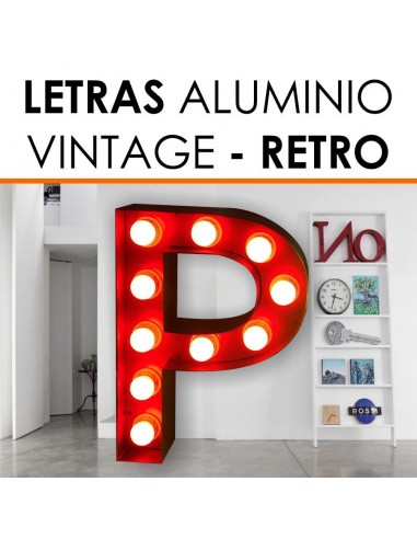 Letras vintage iluminadas