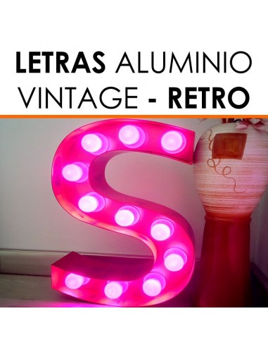 Letras vintage iluminadas