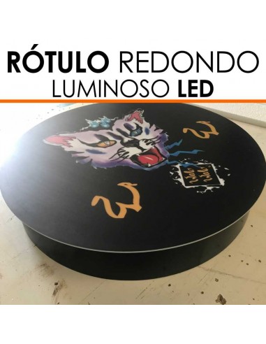 Rótulo luminoso circular