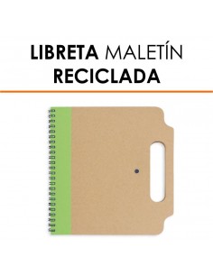 Libreta maletín reciclada