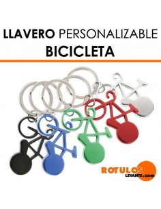 Llavero personalizado bicicleta