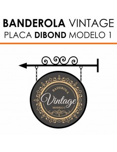 Banderola vintage dos caras 2