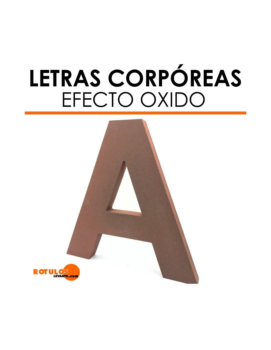 letras corporeas en pvc