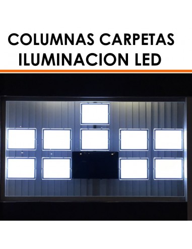 Columnas carpetas led inmobiliarias