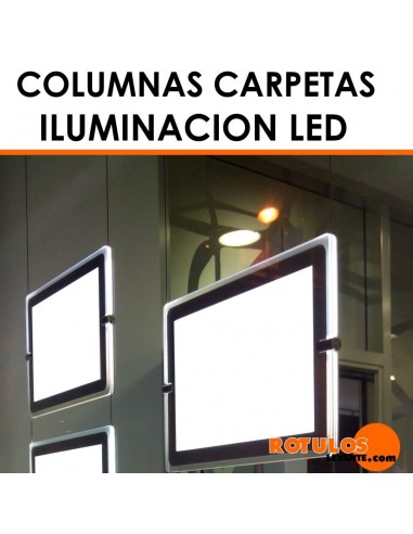 Columnas carpetas led inmobiliarias