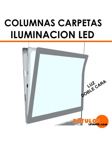 Columnas carpetas led inmobiliarias