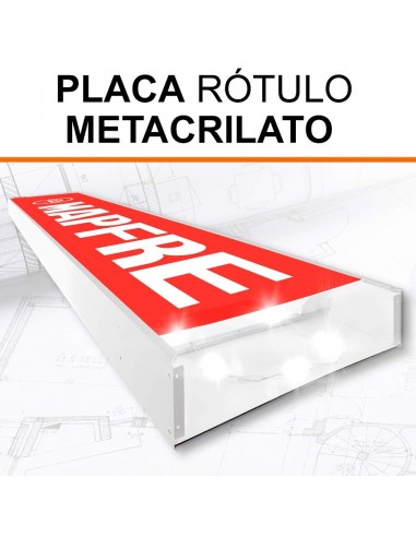 PLACA METACRILATO ROTULO