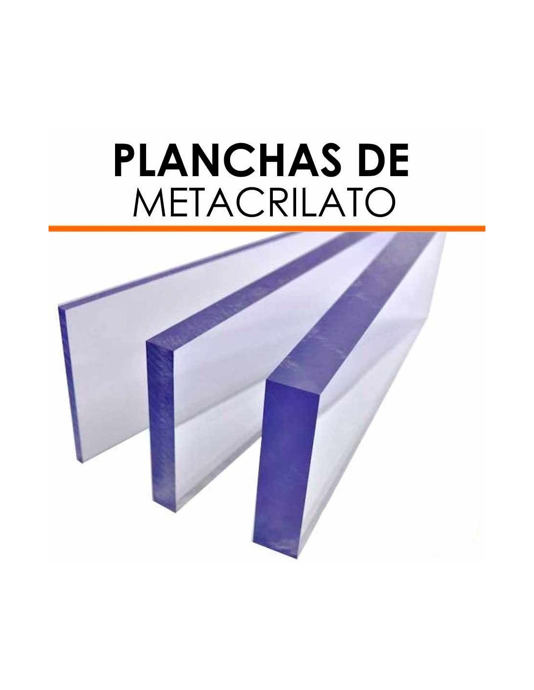 Planchas de metacrilato de colores