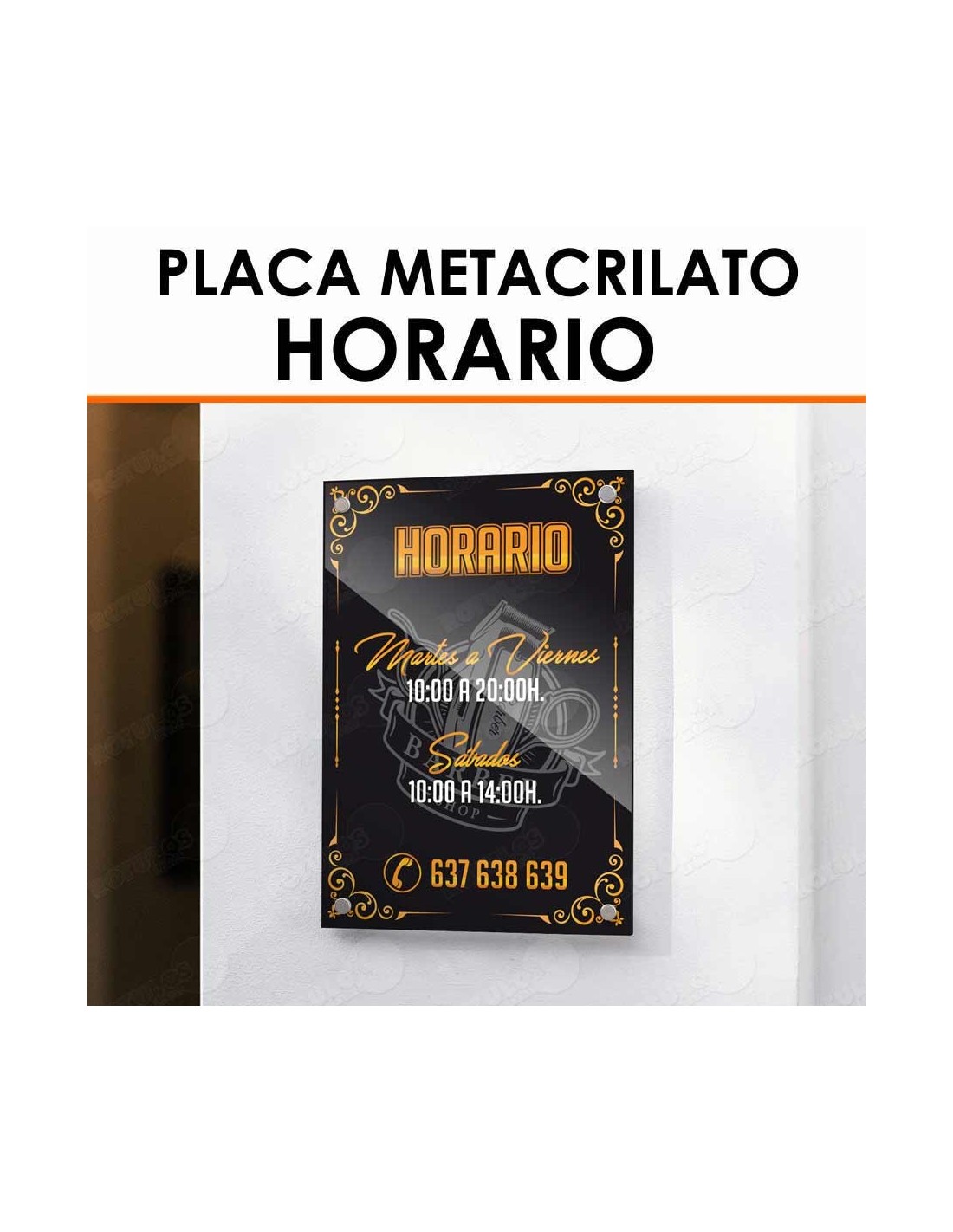 Doble placa de metacrilato