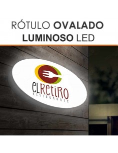 Rótulo luminoso ovalado 2