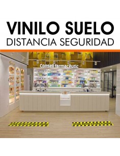 Vinilo distancia de seguridad