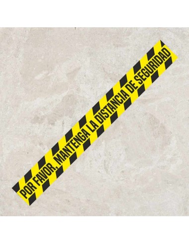 Vinilo distancia de seguridad