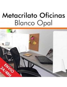MAMPARAS OFICINAS BLANCO OPAL