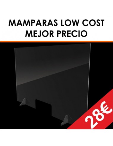 MAMPARA METACRILATO LOW COST