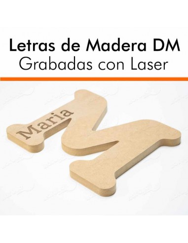 LETRAS MADERA GRABADAS