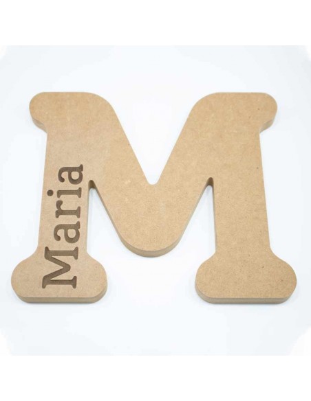 LETRAS MADERA GRABADAS