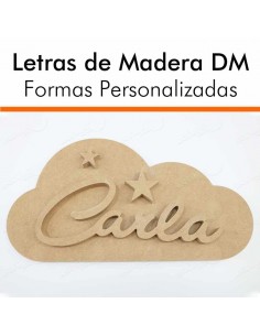 LETRAS DE MADERA CON FORMA