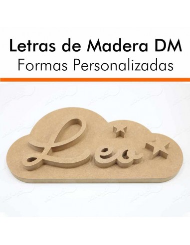 LETRAS DE MADERA CON FORMA