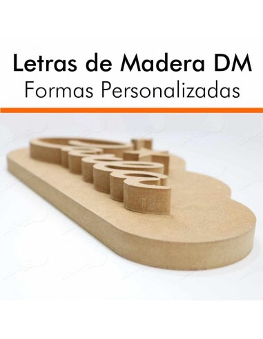LETRAS DE MADERA CON FORMA