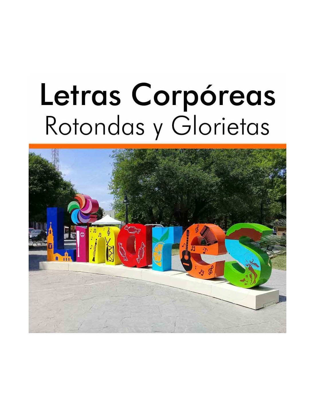 Letras Corpóreas Para ROTONDAS