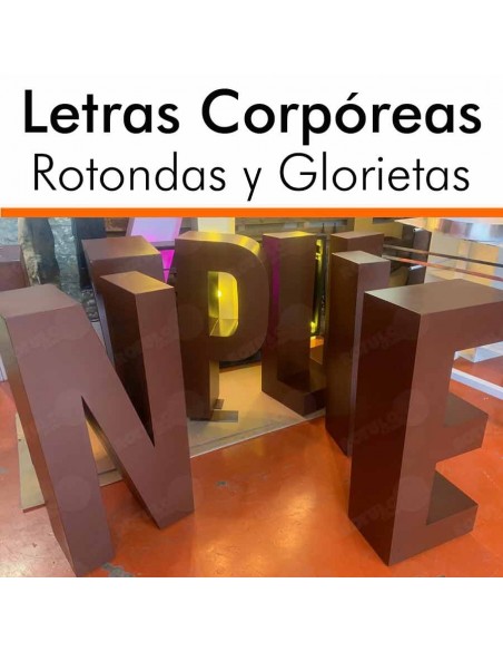 RÓTULO O CORPÓREAS PARA ROTONDAS