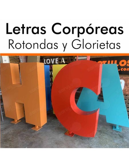 RÓTULO O CORPÓREAS PARA ROTONDAS