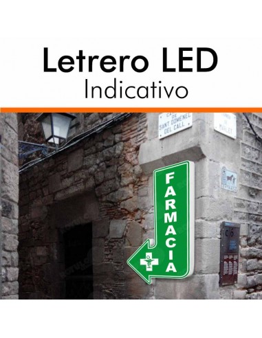 Letrero indicativo parking o farmacias