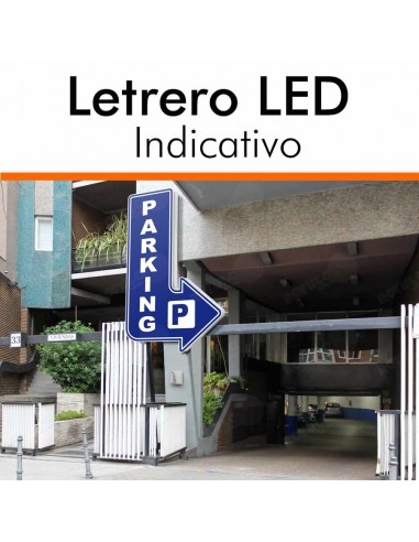 Letrero indicativo parking o farmacias