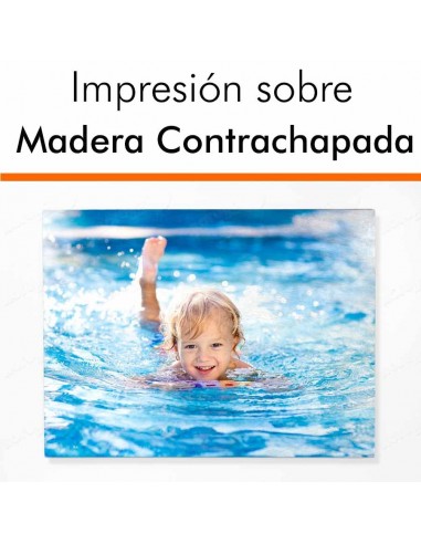 Foto en madera contrachapada