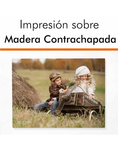 Foto en madera contrachapada