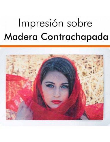 Foto en madera contrachapada