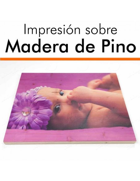 Foto en madera de pino
