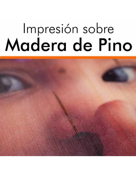 Foto en madera de pino