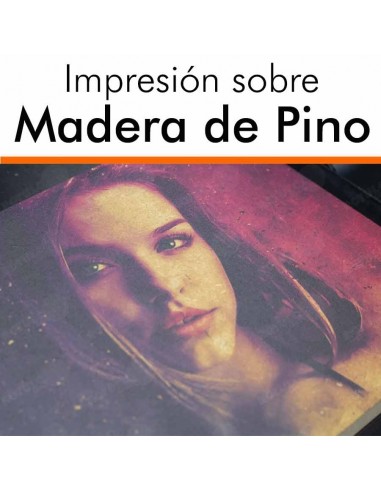 Foto en madera de pino