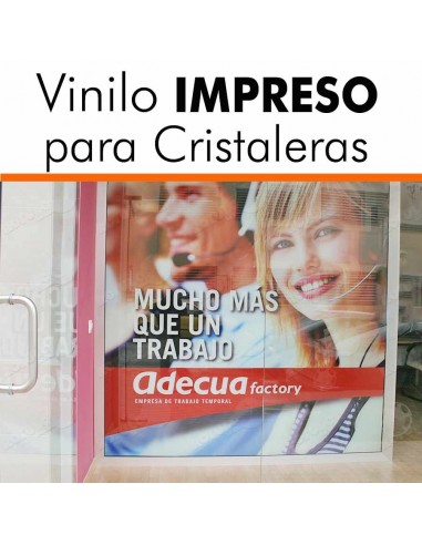 Vinilo impreso para cristalera