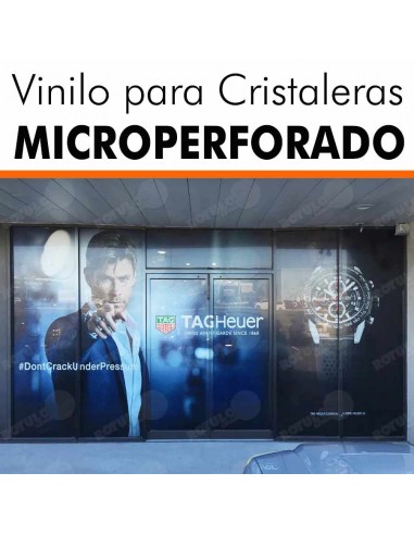 Vinilo microperforado para cristal